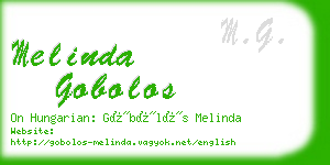 melinda gobolos business card
